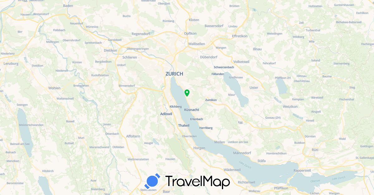 TravelMap itinerary: bus in Finland (Europe)